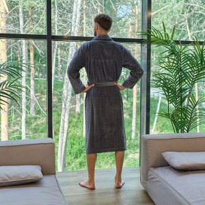 Халат махровый LoveLife "Comfort" цвет серый, (L) 100% хлопок, 330 гр/м2