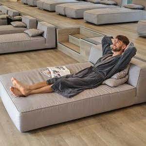 Халат махровый LoveLife "Comfort" цвет серый, (S) 100% хлопок, 330 гр/м2