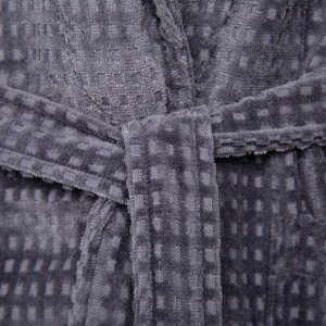Халат махровый LoveLife "Comfort" цвет серый, (S) 100% хлопок, 330 гр/м2