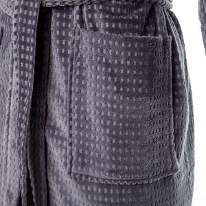 Халат махровый LoveLife "Comfort" цвет серый, (L) 100% хлопок, 330 гр/м2