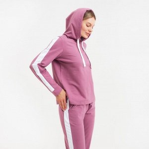Костюм женский (толстовка/брюки) Шарлотта, цвет сухая роза