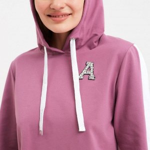 Костюм женский (толстовка/брюки) Шарлотта, цвет сухая роза