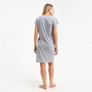СИМА-ЛЕНД Платье домашнее женское Wake up, цвет серый меланж