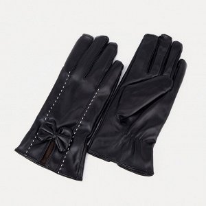 Перчатки женские, безразмерные, без утеплителя, цвет чёрный 9093975