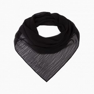 Платок текстильный, цвет черный, размер 70х70