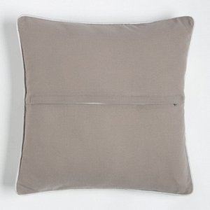 Чехол на подушку  "Крапива" цв.серый 40*40 см, 100% хлопок