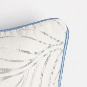 Чехол на подушку  "Крапива" цв.синий 40*40 см, 100% хлопок