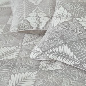 Чехол на подушку  "Лес" цв.серый 40*40 см, 100% хлопок