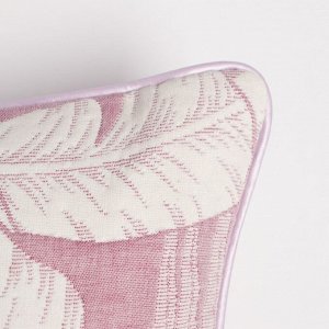 Чехол на подушку  "Перья" цв.фиолетовый 40*40 см, 100% хлопок