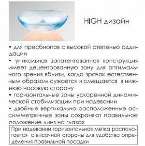 Мультифокальные контактные линзы MIRU 1 MONTH MULTIFOCAL HIGH 1 линза