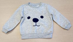 Кофточка детская, серый меланж