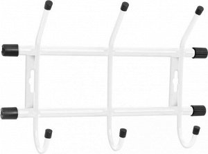 Вешалка настенная (3 крючка) для верхней одежды и головных уборов ,28,5*18*7 см  цв.белый