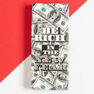 Мужские перчатки в подарочной коробке "Be rich" размер22