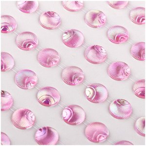 Наклейки акриловые MESHU ""Pink pearls"", 10*32см, стразы, 119 наклеек, инд. уп., европодвес