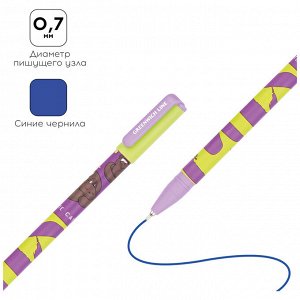 Ручка шариковая Greenwich Line ""Cats"" синяя, 0,7мм, игольчатый стержень, софт-тач