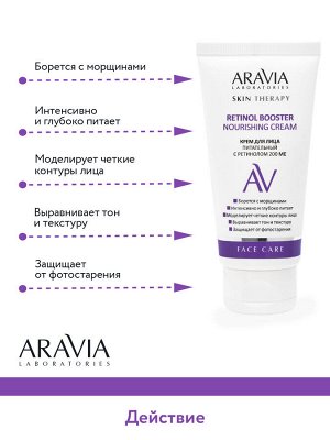 Крем для лица питательный с ретинолом 200 МЕ Retinol Booster Nourishing Cream, 50 мл