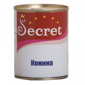 Secret конс. д/собак с кониной 850г