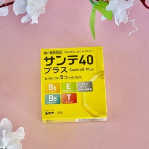 Sante японские капли для глаз возрастные витаминизированные40 Plus с витамином E, B6, таурином и пантенолом, 12 мл