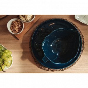 Тарелка «Артишоки», синяя, 27 см