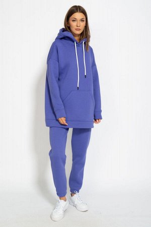 Костюм Костюм Kivviwear 4054-4053 вери пери 
Состав: ПЭ-26%; Хлопок-70%; Эластан-4%;
Сезон: Осень-Зима
Рост: 170

Костюм ОВЕРСАЙСЗ утепленный на флисе. Удлиненная худи Оверсайз модели 4054 с капюшоно