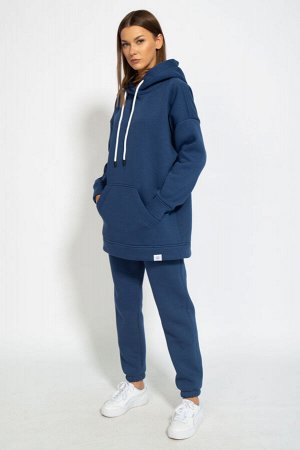 Костюм Костюм Kivviwear 40544053/12 индиго 
Состав: ПЭ-26%; Хлопок-70%; Эластан-4%;
Сезон: Осень-Зима
Рост: 170

Костюм ОВЕРСАЙСЗ утепленный на флисе. Удлиненная худи Оверсайз модели 4054 с капюшоном