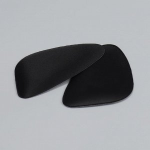 Подпяточники для обуви, клеевая основа, 10,5 ? 7 см, пара, цвет чёрный