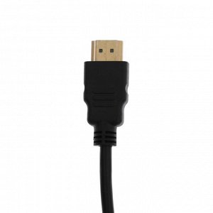 Переходник Luazon PL-001, HDMI-VGA, провод 0.2 м, чёрный