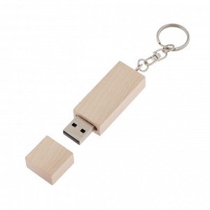 Флешка E 784, 16 ГБ, USB2.0, чт до 25 Мб/с, зап до 15 Мб/с, дерево