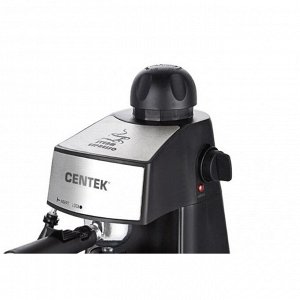 Кофеварка Centek CT-1160, рожковая, 800 Вт, 0.24 л, чёрная