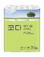 Мягкая туалетная бумага &quot;CODI - ECO Smart&quot; (трехслойная, с тиснёным рисунком)  22 м х 30 рулонов