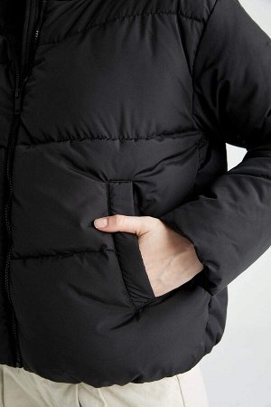 Надувное пальто из стеганой ткани Relax Fit