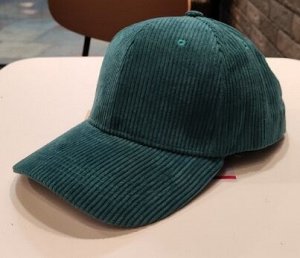 Вельветовая кепка, зеленый