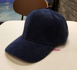 Вельветовая кепка, темно-синий