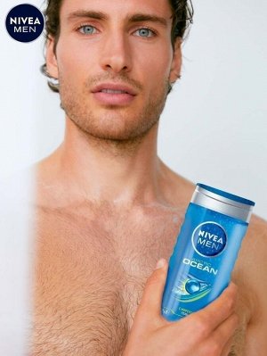 Нивея Гель для душа мужской Arctic OCEAN для тела и волос с морской солью Nivea Men 2в1 250 мл