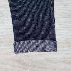 Лосины с манжетом темный джинс