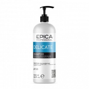 Шампунь очищающий Бессульфатный для волос Epica Professional Delicate 1000 мл Эпика