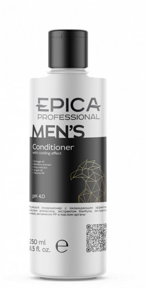 Кондиционер Мужской с охлаждающим эффектом Epica Professional Men's 250 мл Эпика