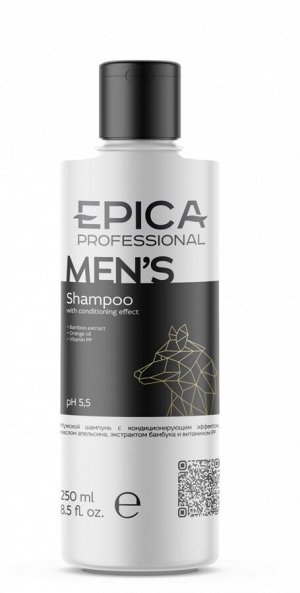 Шампунь мужской с кондиционирующим эффектом Epica Professional Men's 250 мл Эпика