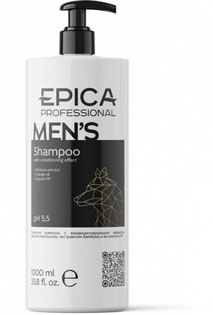 Шампунь с кондиционирующим эффектом Epica Professional Men's 1000 мл Эпика