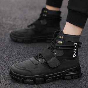 Ботинки для мужчин, принт "DGE-D", цвет черный