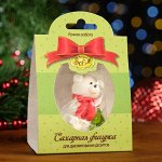 Сахарная фигурка &quot;Мишка новогодний&quot;, 13 +- 3 г