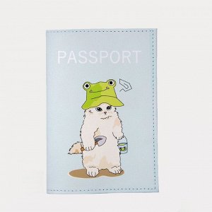Обложка для паспорта, цвет мятный 9201105