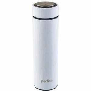 PERFEO Термос для напитков с ситечком, объем 0,45 л., белый (PF_C3721)