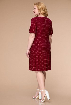 Платье Svetlana Style 1625 бордо+горох