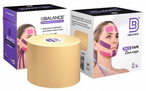 BBalance™ Кинезио тейп  BBTape FACE TAPE Эко-Хлопок 5см х 5м