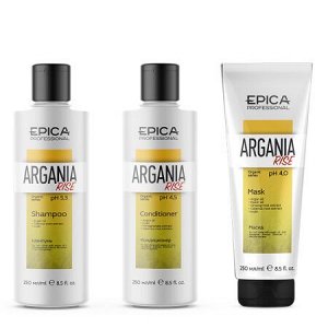 Epica Набор Epica Professional Argania Rise Organic (Шампунь Кондиционер маска) 250 мл Эпика х 3