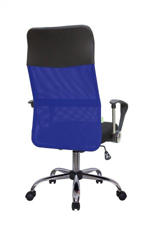 Кресло RCH 8074 Чёрная ткань/Синяя сетка