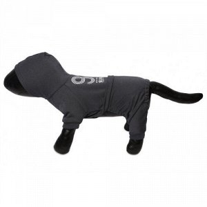Спортивный костюм для собак р.XS, спинка 18см темно серый LION