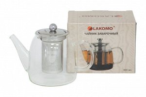 Чайник заварочный с металлическим фильтром 800мл, в п.у. 8000815 ВЭД