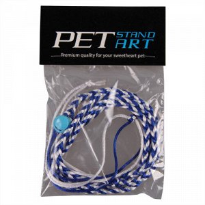 Шлейка для хомяков Lariat 140см нейлон синяя PetStandArt